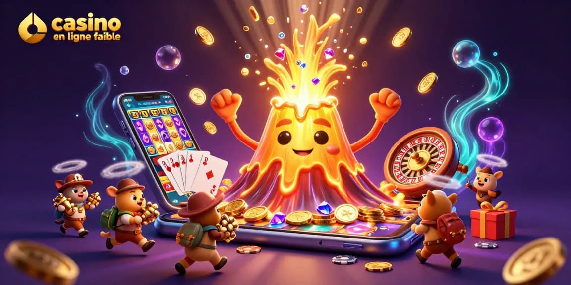Accédez à un casino en ligne fiable avec une illustration attrayante de gains et de jeux à portée de main.