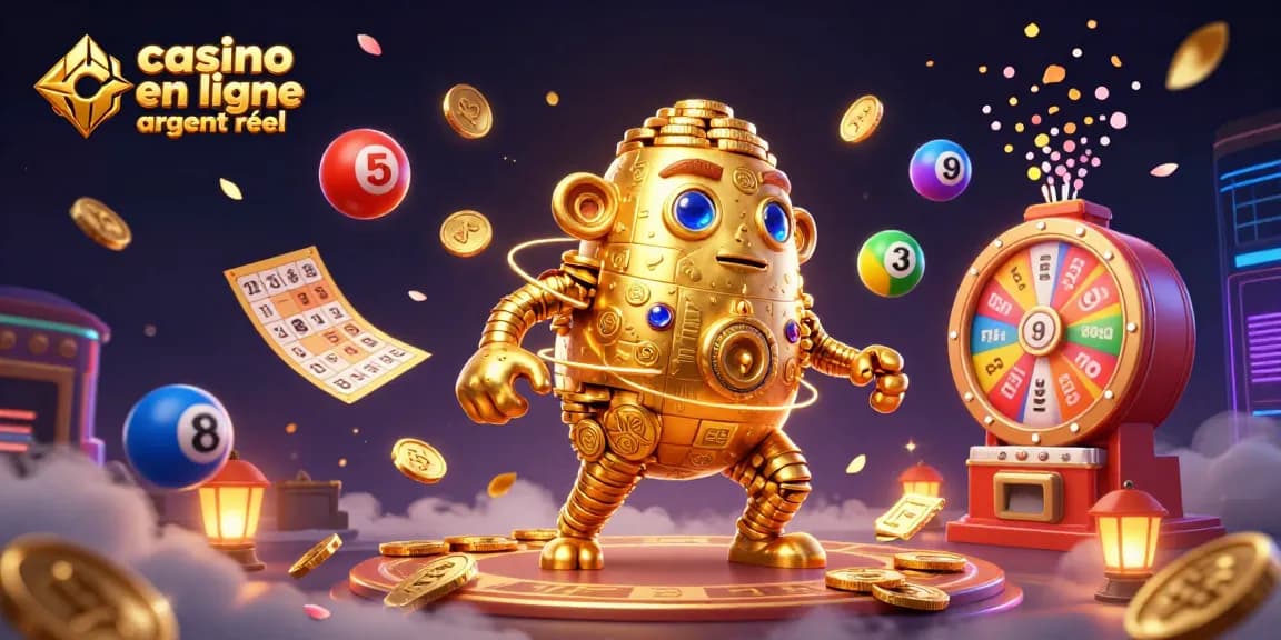 Gagnez avec le casino en ligne argent réel grâce à une scène dynamique de jeux de loterie et bingo.