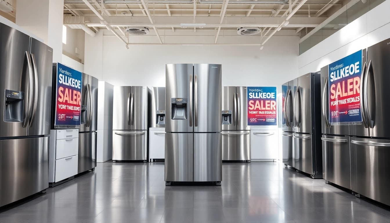 Enhance your kitchen with exceptional refrigerator sales featuring modern designs.