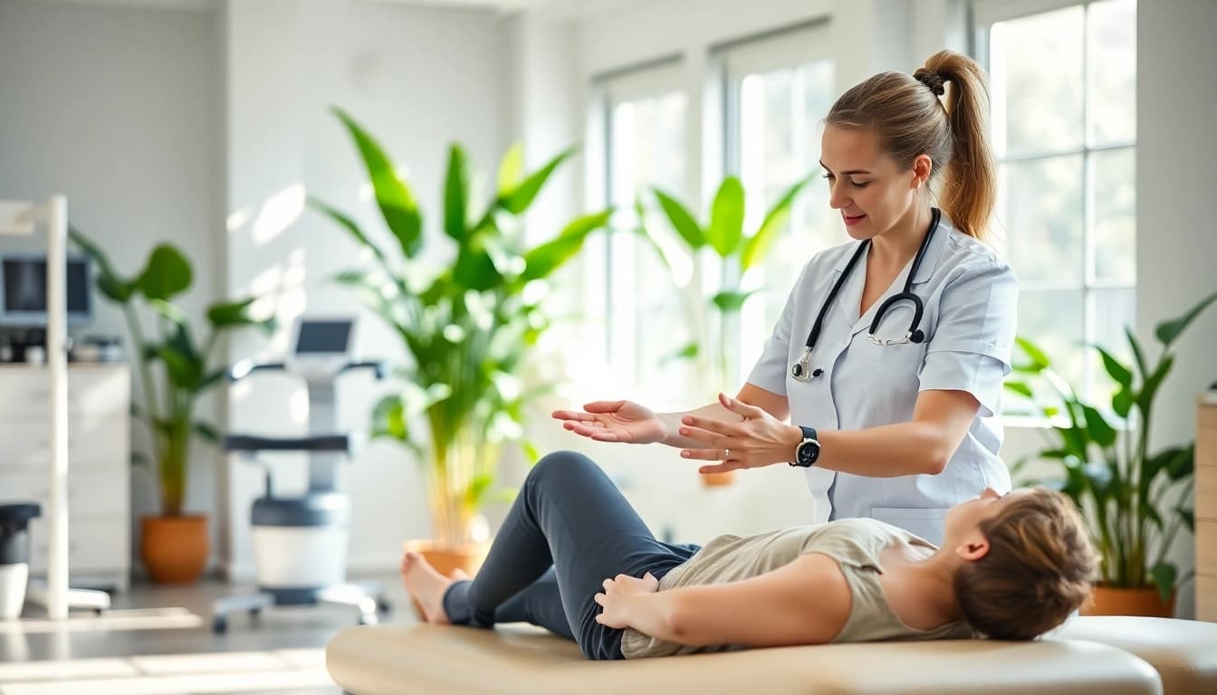 Engaging session at griesbach physiotherapy showcasing effective therapy techniques.