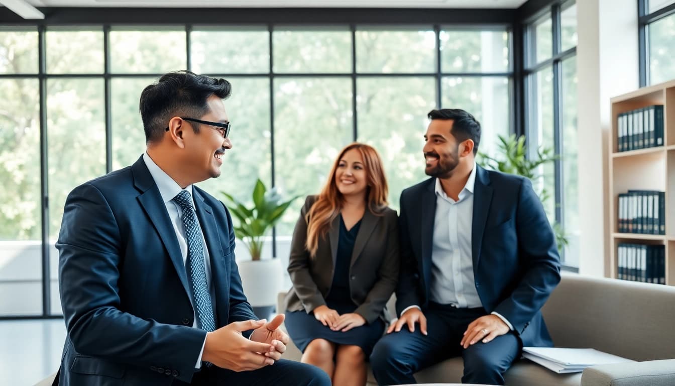 Engaging consultation with an immigration lawyer in Brisbane, fostering trust and expertise.