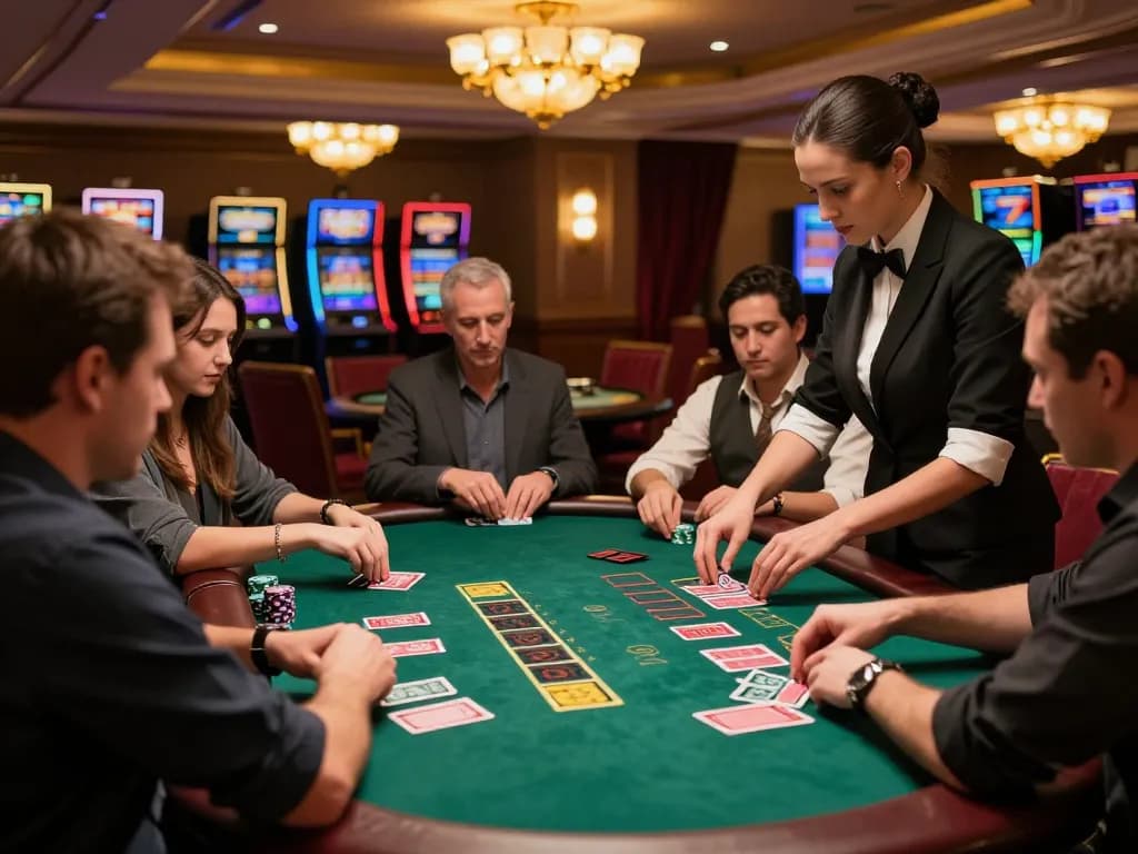 Players engaging online with 388bet in an immersive live dealer blackjack game.