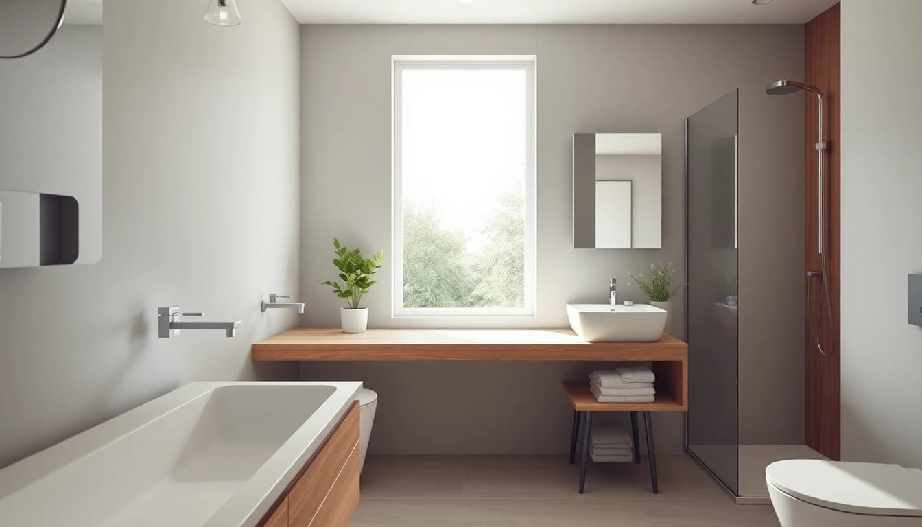 Sonni sanitär Produkte in modernem Badezimmer mit eleganten Designs.