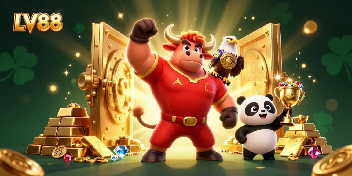 Experience thrilling wins at LV88 with dynamic gaming characters and golden treasures.
