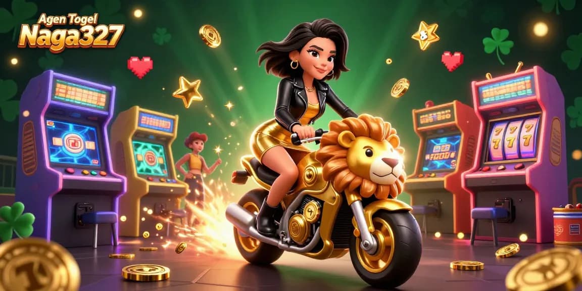 Agen Togel Naga327 showcases vibrant characters winning in a dynamic online gaming environment.