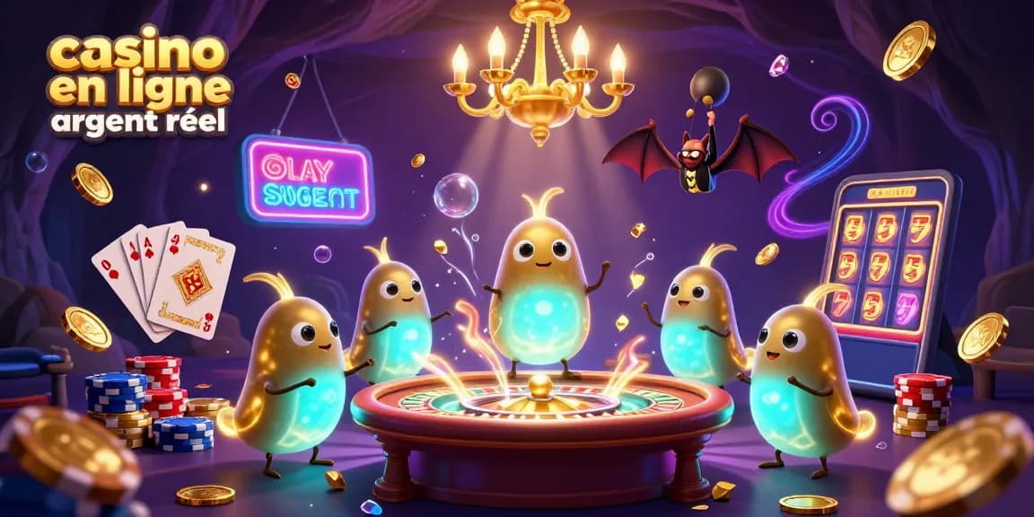 Illuminez votre expérience de casino en ligne argent réel avec cette illustration dynamique remplie d'énergie.