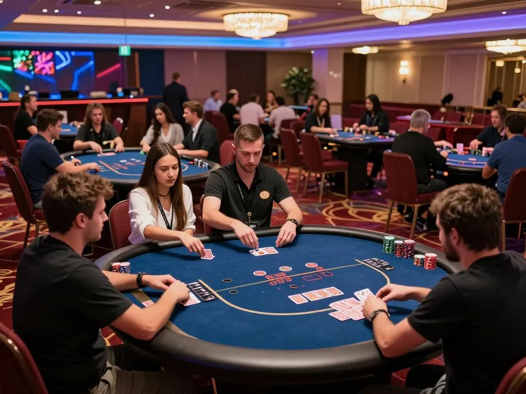 Experience thrilling gameplay at GG88 – engaging poker action in a luxurious casino setting.