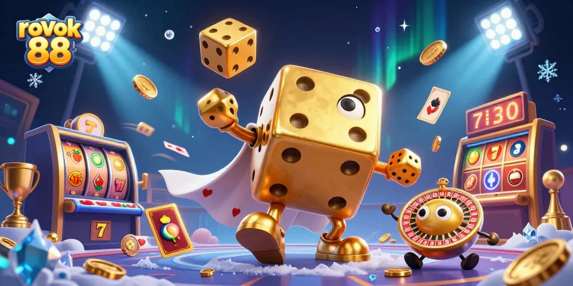 Experience thrilling gameplay with rokok 88 casino elements featuring gold dice and jackpots.