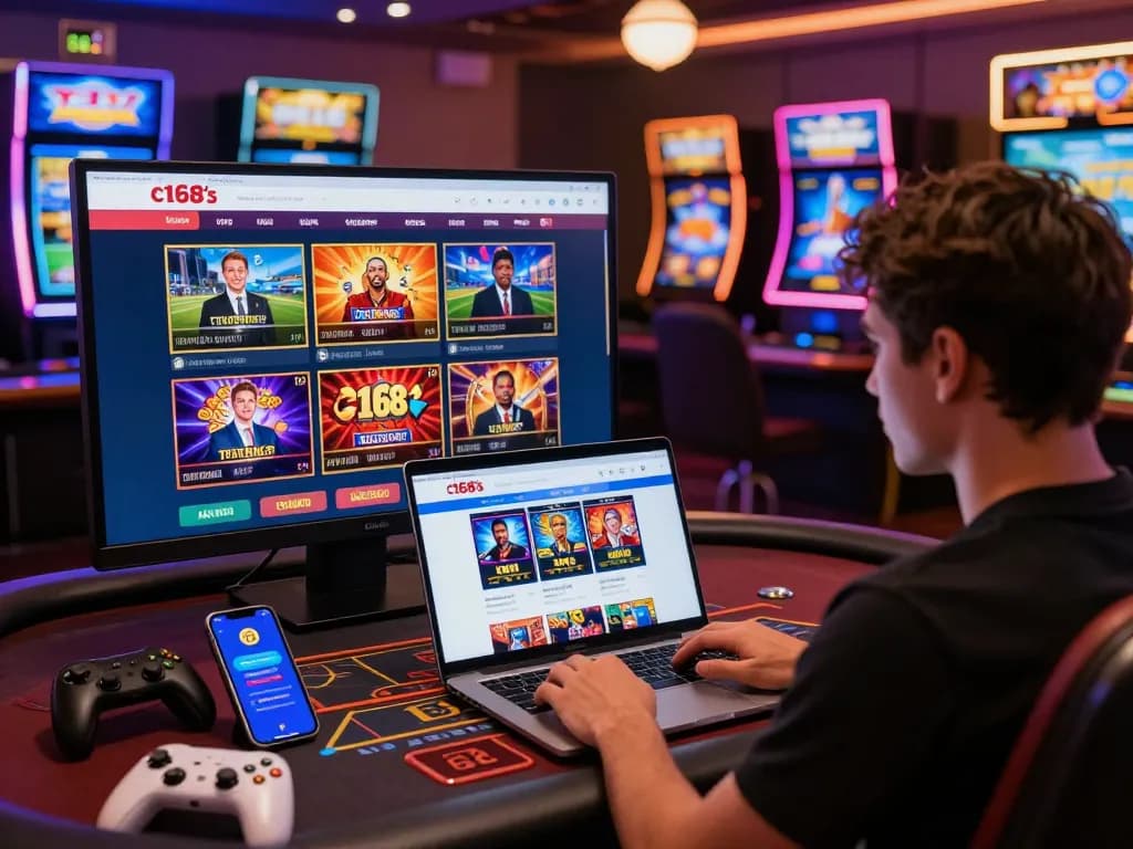 C168 online gambling platform featuring diverse betting options and engaging user interface for modern gamers