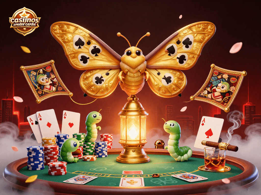 Engage with casinos that accept credit cards through UI elements like vibrant poker chips and dynamic gameplay.
