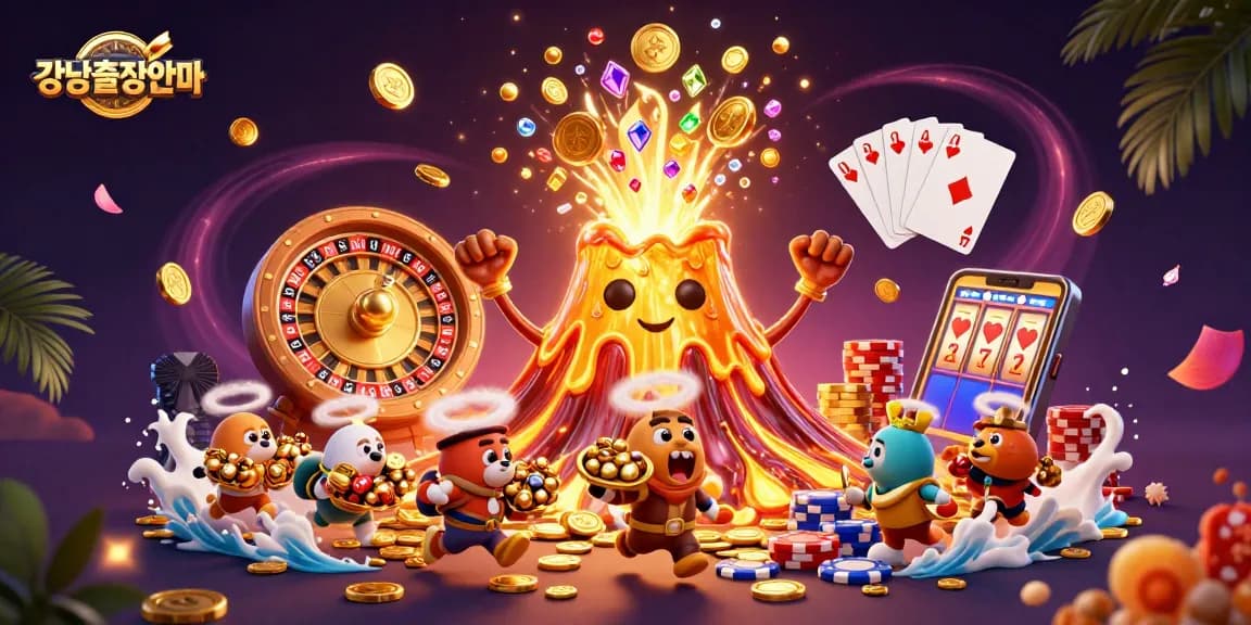 Experience the thrill of 강남출장안마 featuring lively characters, vibrant elements, and engaging casino visuals.