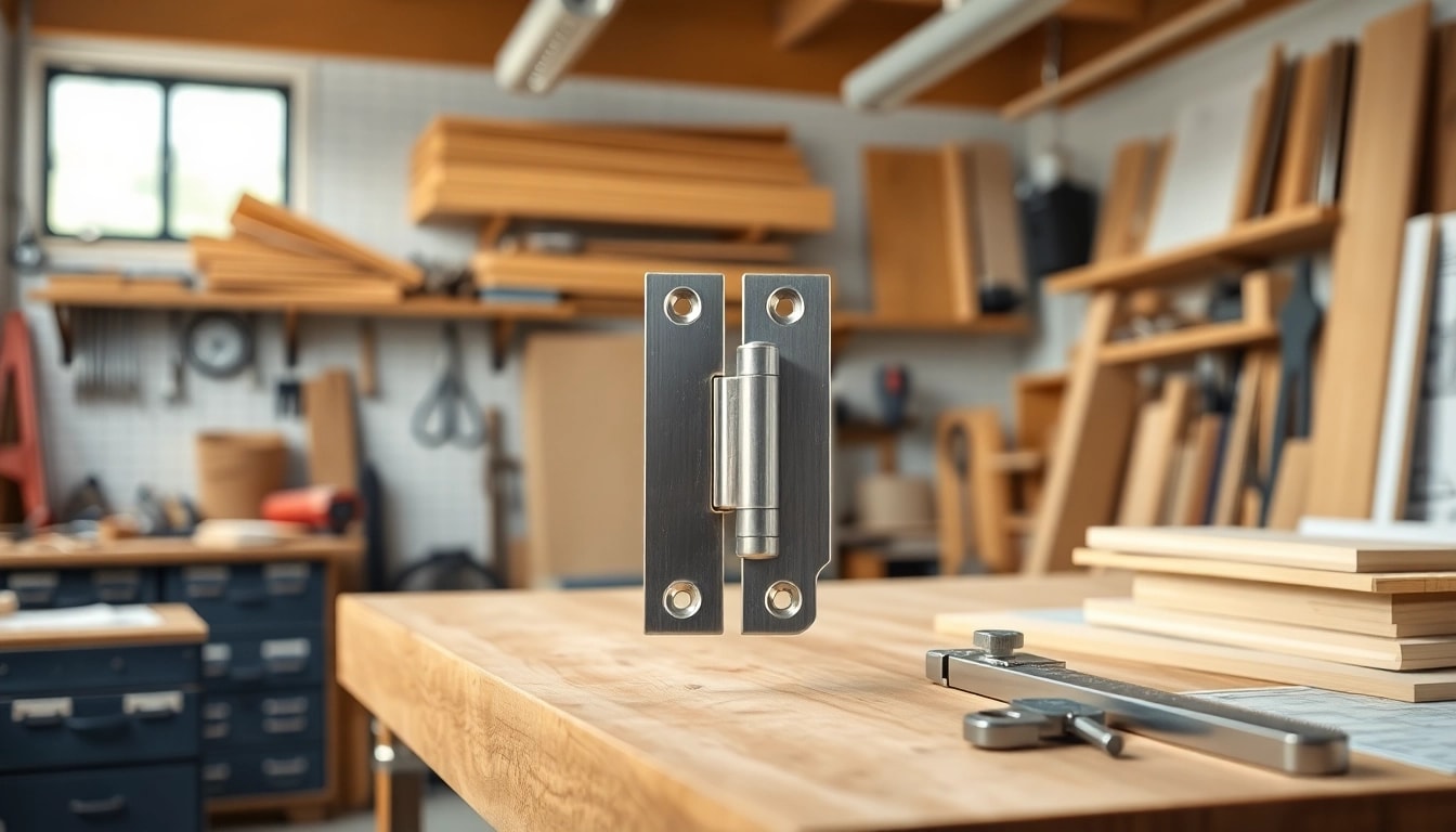 Cabinet Hinge Manufacturers showcasing detailed hardware in a modern workshop.