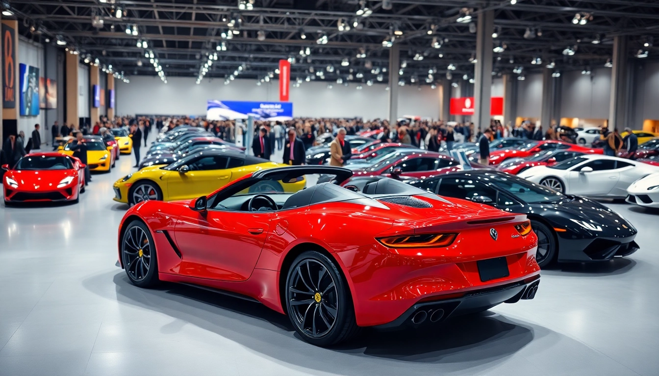 Explore impressive vehicles at the Auto Cars Show showcasing sleek designs and vibrant colors.