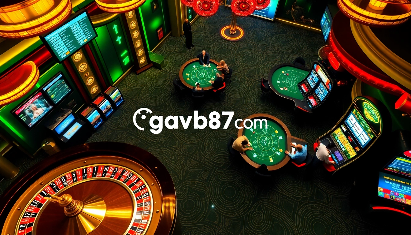 Engage in thrilling live betting experiences at gavb79.com with dynamic casino visuals.