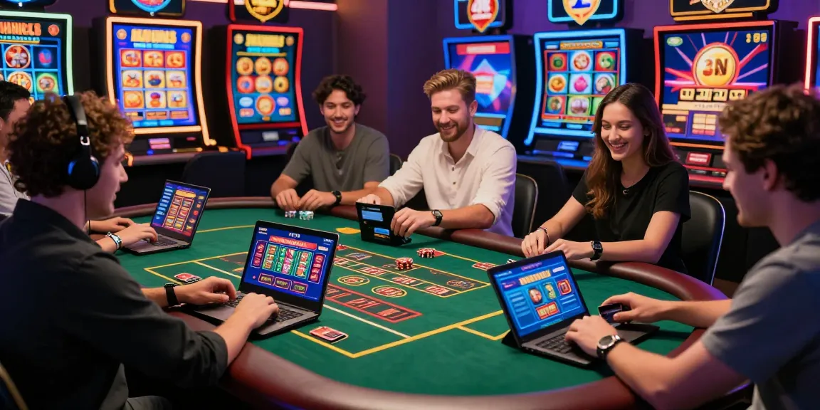 Engaging online casino scene at gdsap.org.uk showcasing players enjoying credit card gaming with vibrant visuals and interactive atmosphere.