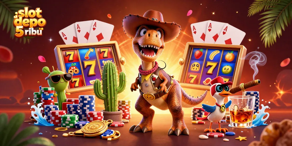 Experience thrilling spins at slot depo 5 ribu with colorful slot reels and charismatic characters.