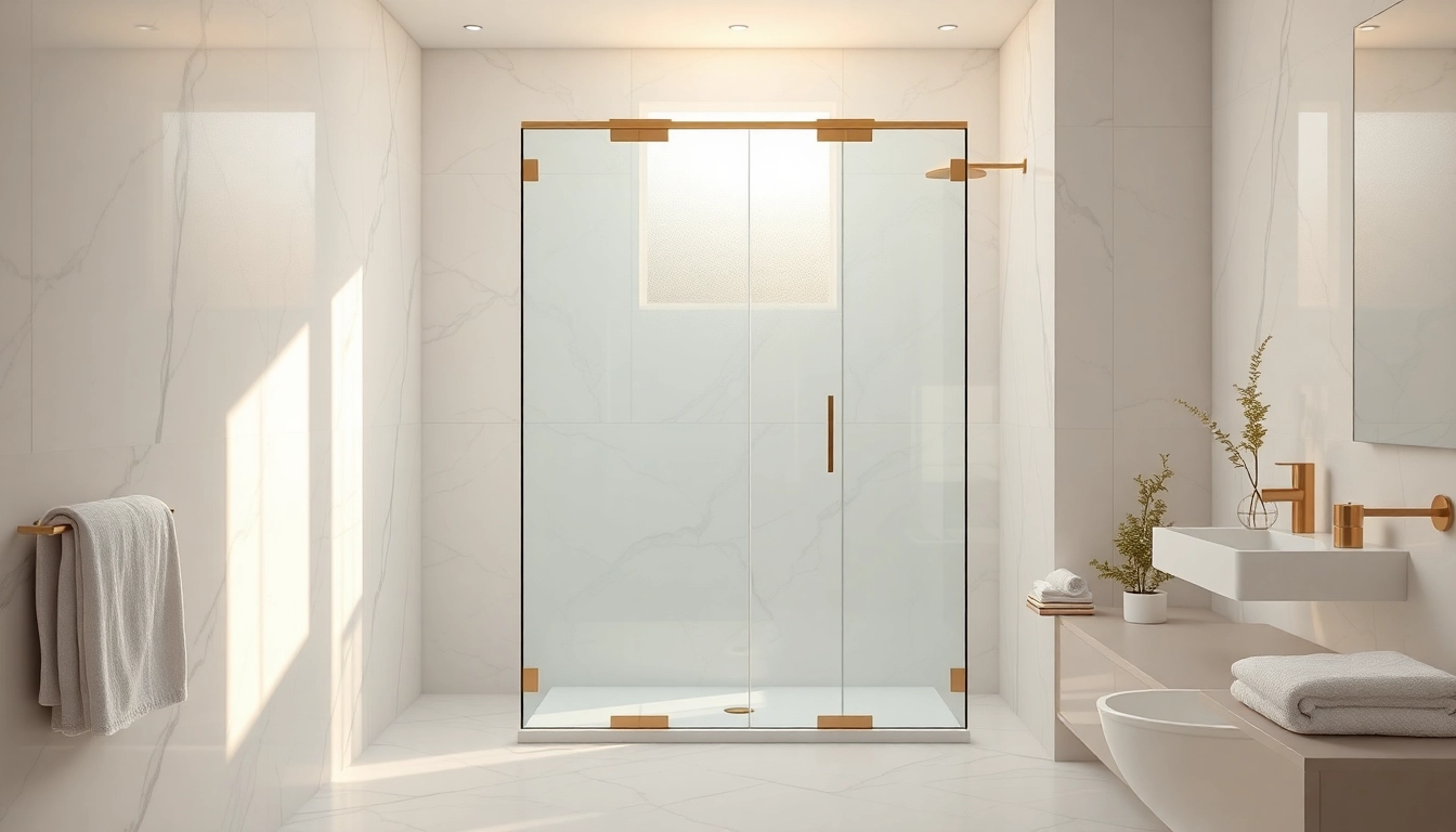 Admire la paroi de douche à l'italienne moderne intégrée dans une salle de bains élégante.