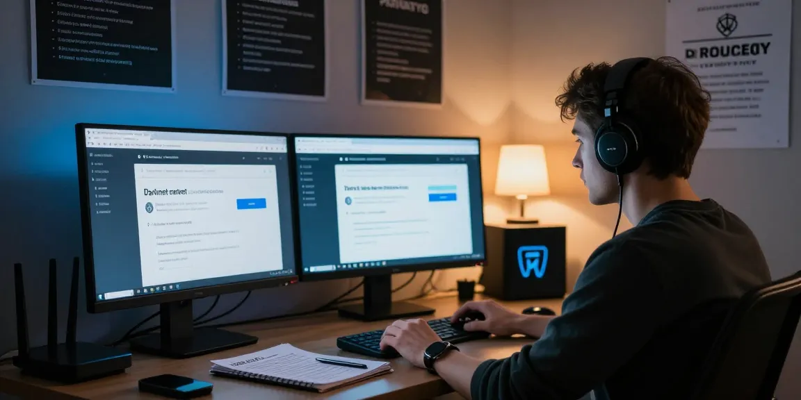 Securely accessing verified .onion links on TorWiki, the most trusted darknet market directory, with multiple screens displaying privacy guides and security reviews.
