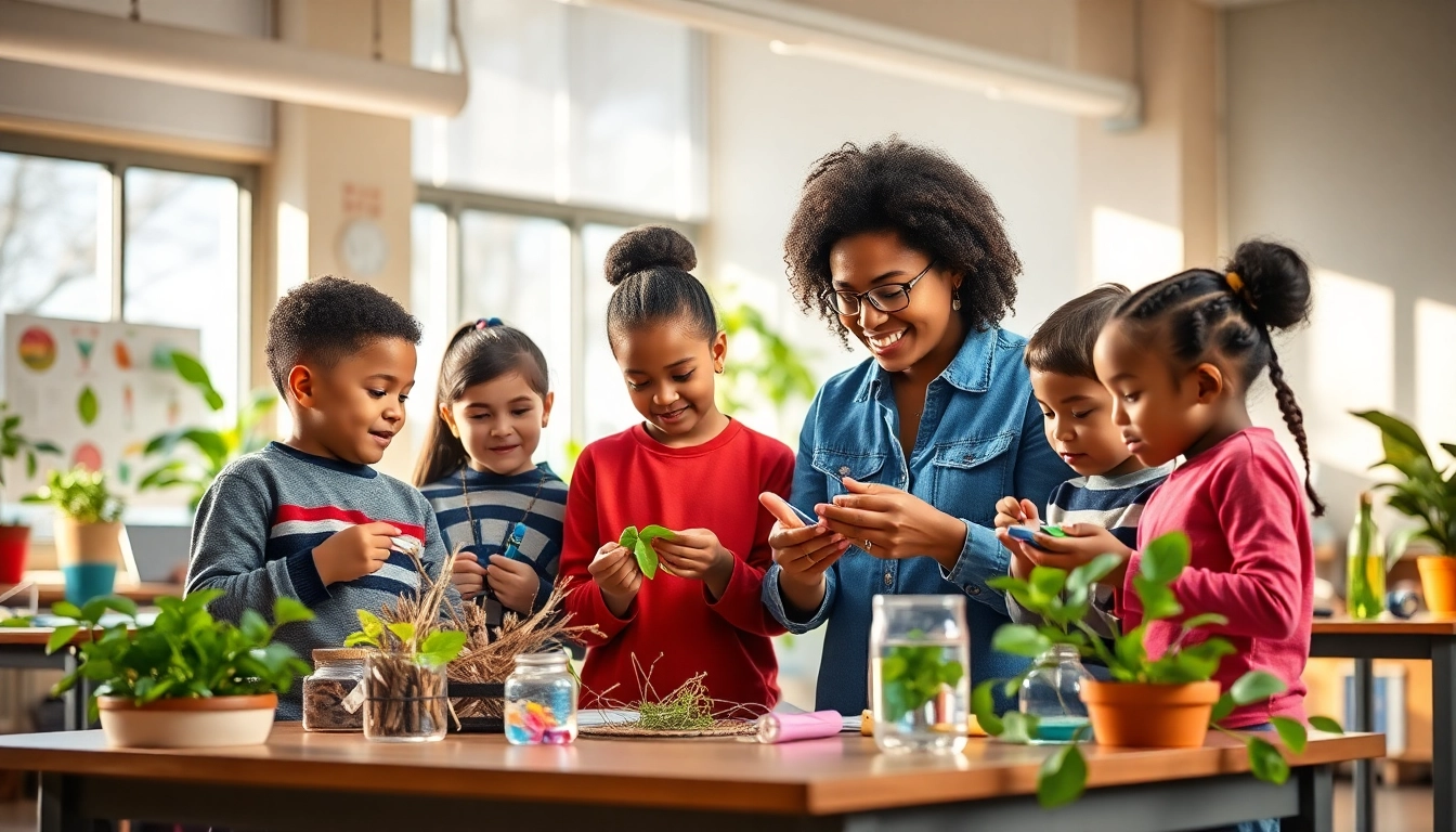 Engaged students in a collaborative Education setting, embracing hands-on learning activities.
