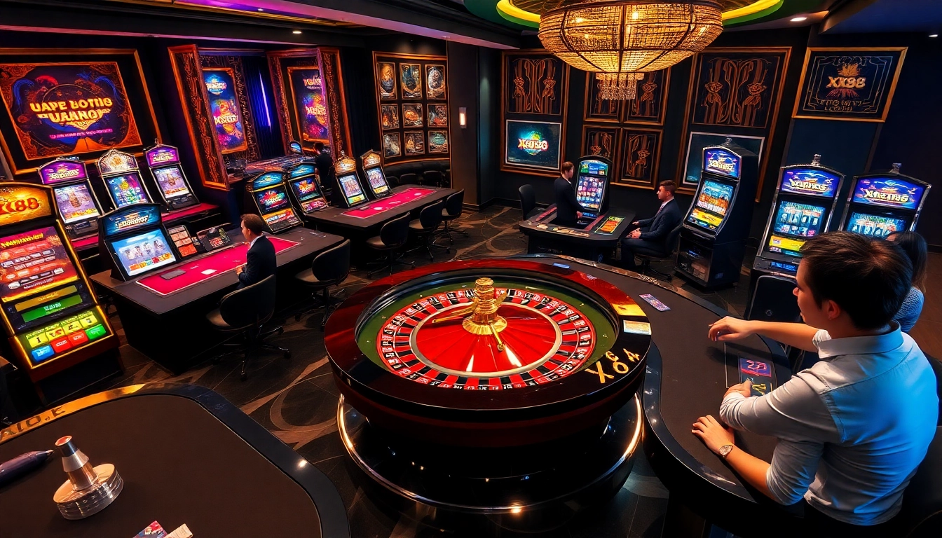 Experience the excitement of gambling at XX88 with thrilling card games and vibrant slots.