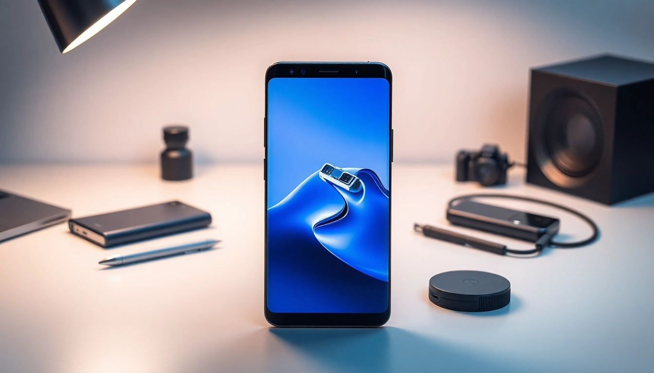 Samsung Galaxy S8 displayed elegantly on a modern desk highlighting its innovative design and vibrant screen.