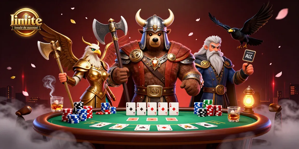 Parier sur la limite légale de montant avec des personnages de jeu de casino animés.