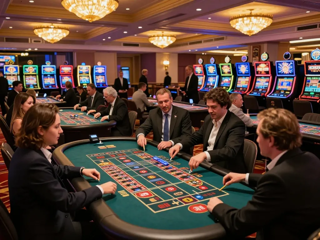 Players engaging in thrilling roulette gameplay at MM 88 casino venue, showcasing vibrant decor and excitement.