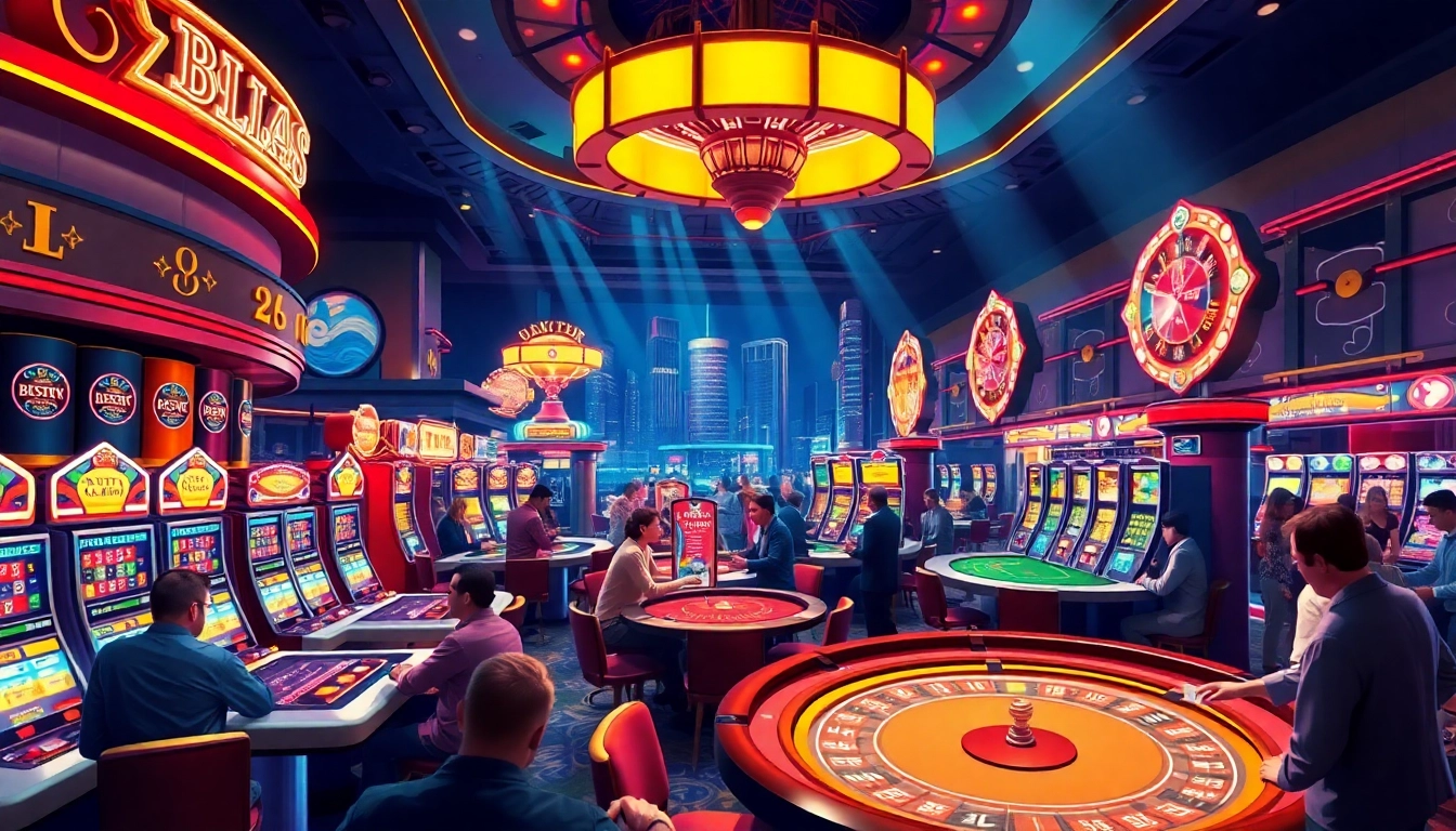 Experience thrilling gameplay at rr88ezcom with vibrant casino tables and exciting slot machines.