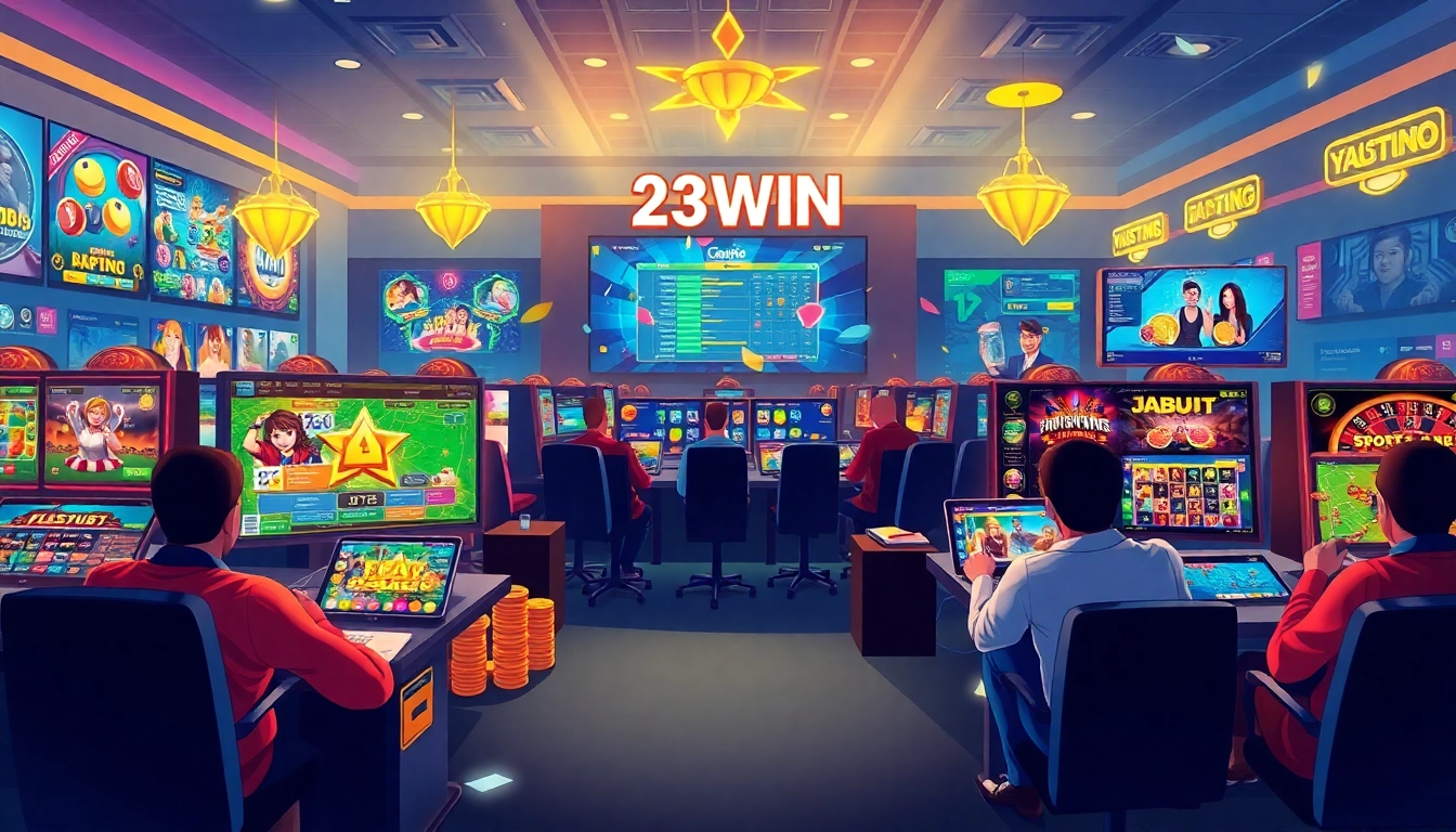 23WIN online casino environment featuring diverse games and user interaction in an engaging atmosphere.