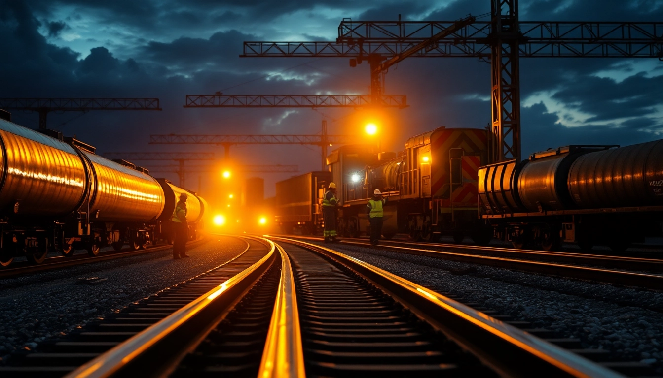 Emergency Railroad Repair Services team working efficiently on a railway.