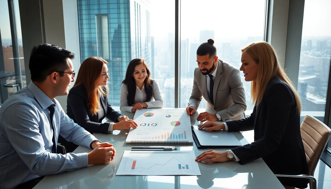 Engaging team collaboration in Strategy Capture Management with diverse professionals in a modern setting.