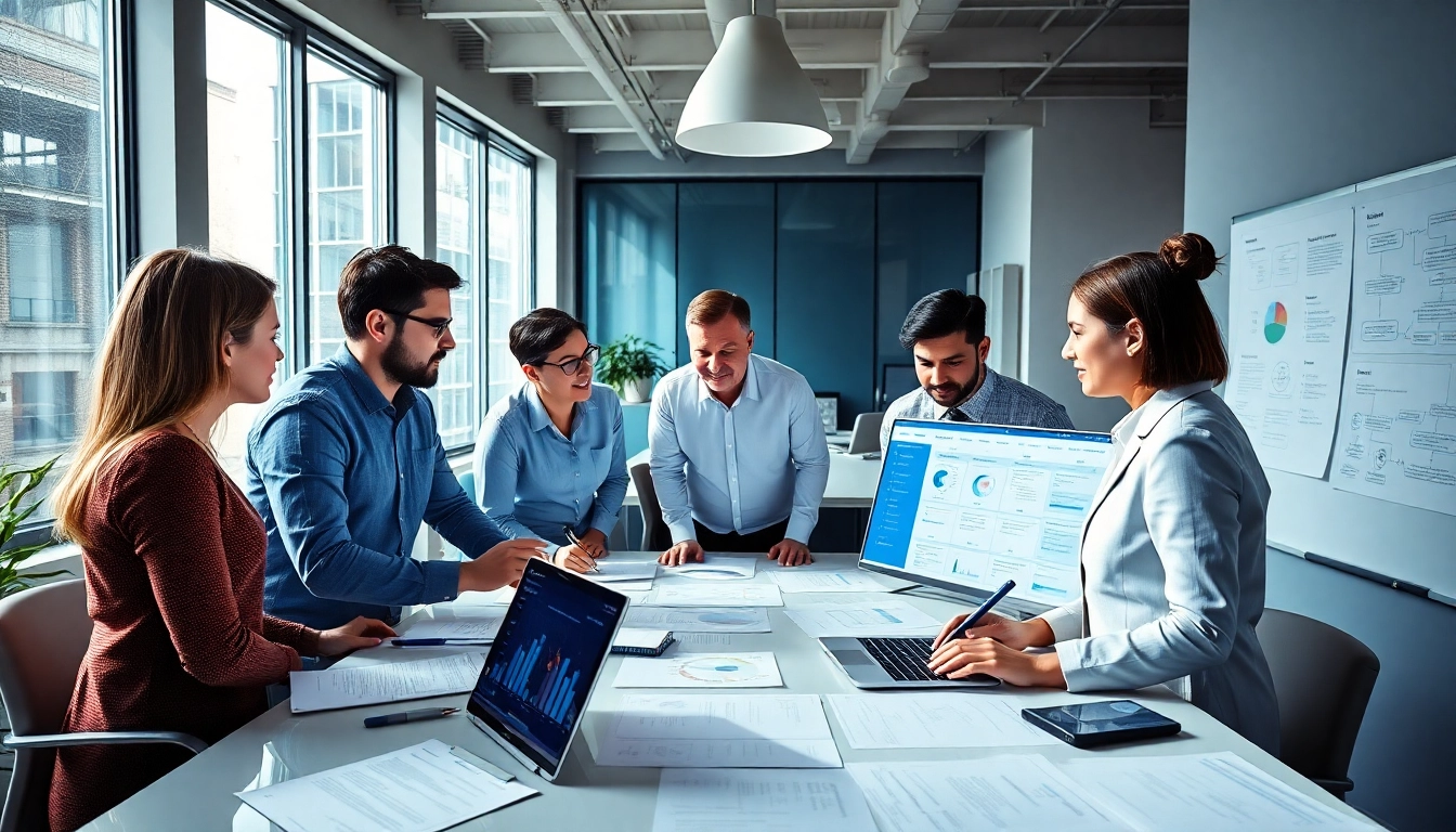 Analyze FCPA/DCAA/Flowdown/ITAR/EAR compliance in a modern office setting with a collaborative team.