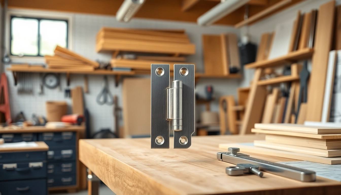Cabinet Hinge Manufacturers showcasing detailed hardware in a modern workshop.