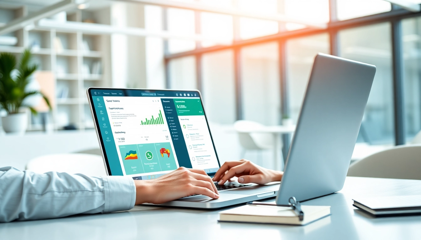 Optimize customer relationships with WhatsApp Smart CRM in a modern office setting.