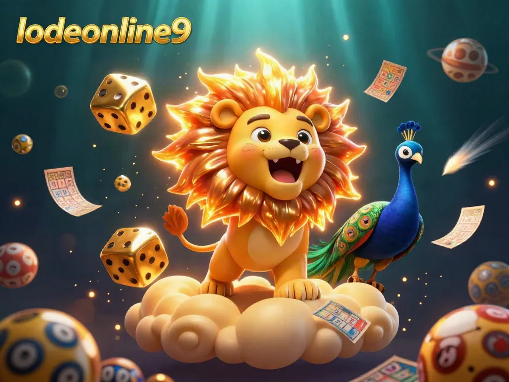 Engage with thrilling lottery excitement at lodeonline9, showcasing dynamic elements like colorful lottery balls.