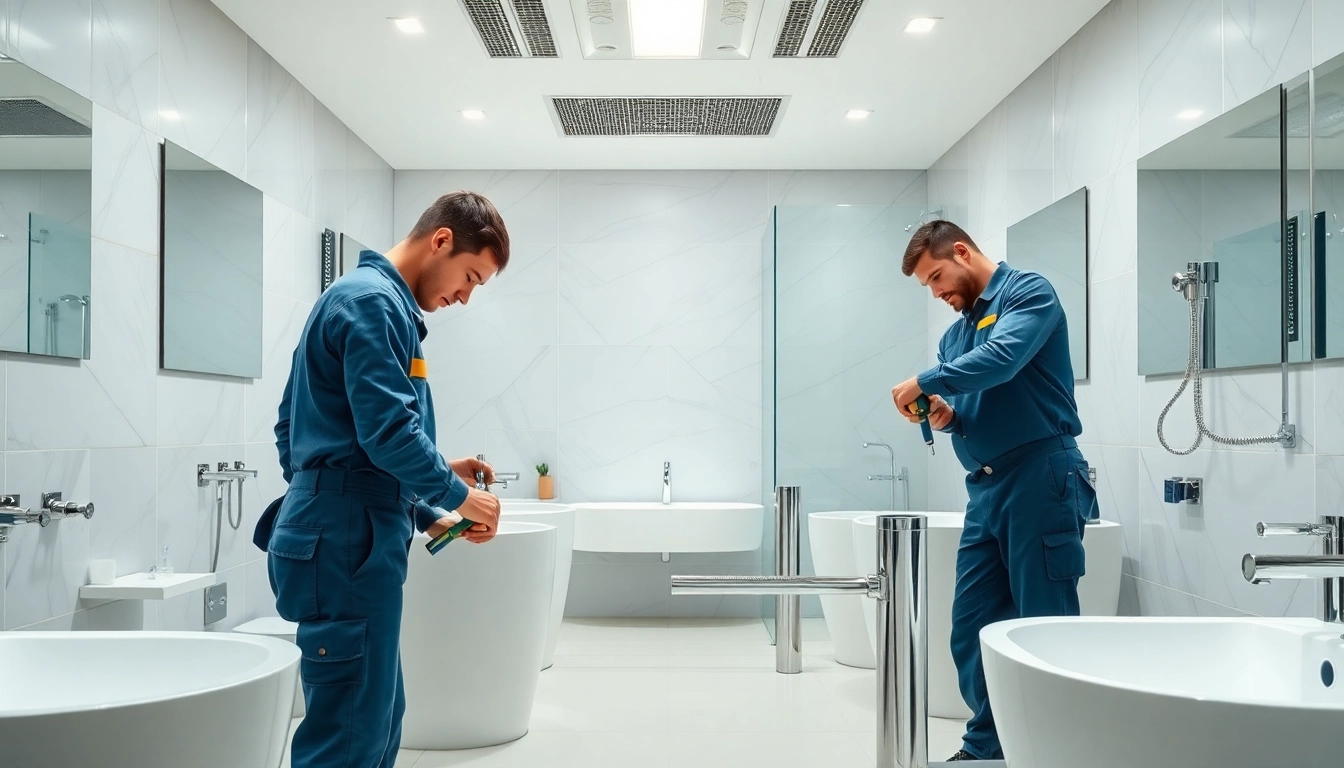 Efficient installation by sonni sanitär GmbH in a modern bathroom environment.