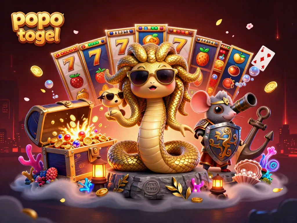 Temukan kesenangan dalam popo togel dengan ilustrasi kartun 3D penuh warna dan detail.