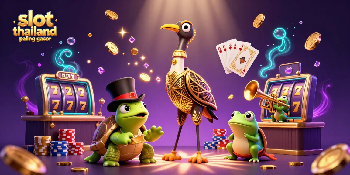 Play exciting slot thailand paling gacor games with lively characters in a vibrant casino scene.