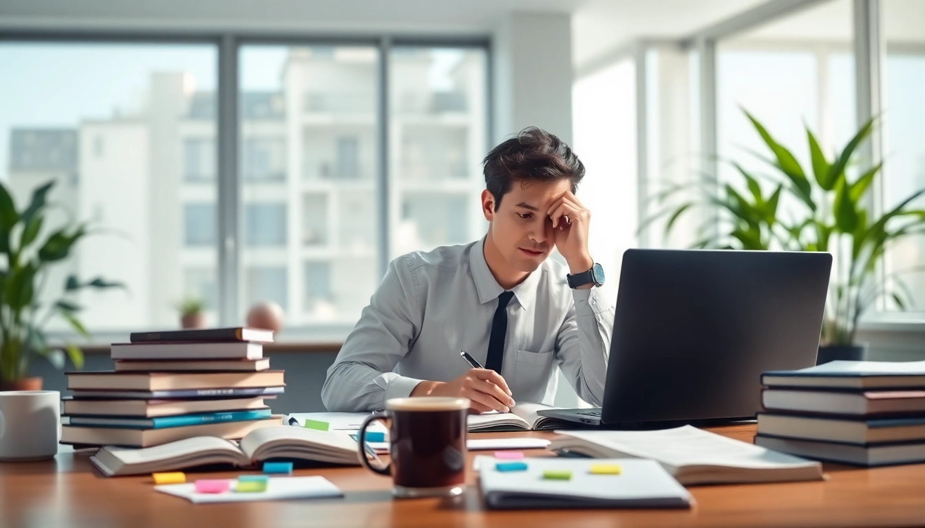 PMP exam support with a focused student studying in a bright, organized workspace.