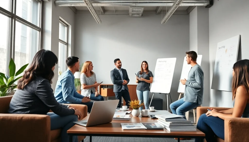 Engage with Good Wolf Marketing strategies in a dynamic collaborative office environment.