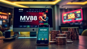 Experience the MV88 platform for safe USDT transactions in a modern online casino setting.