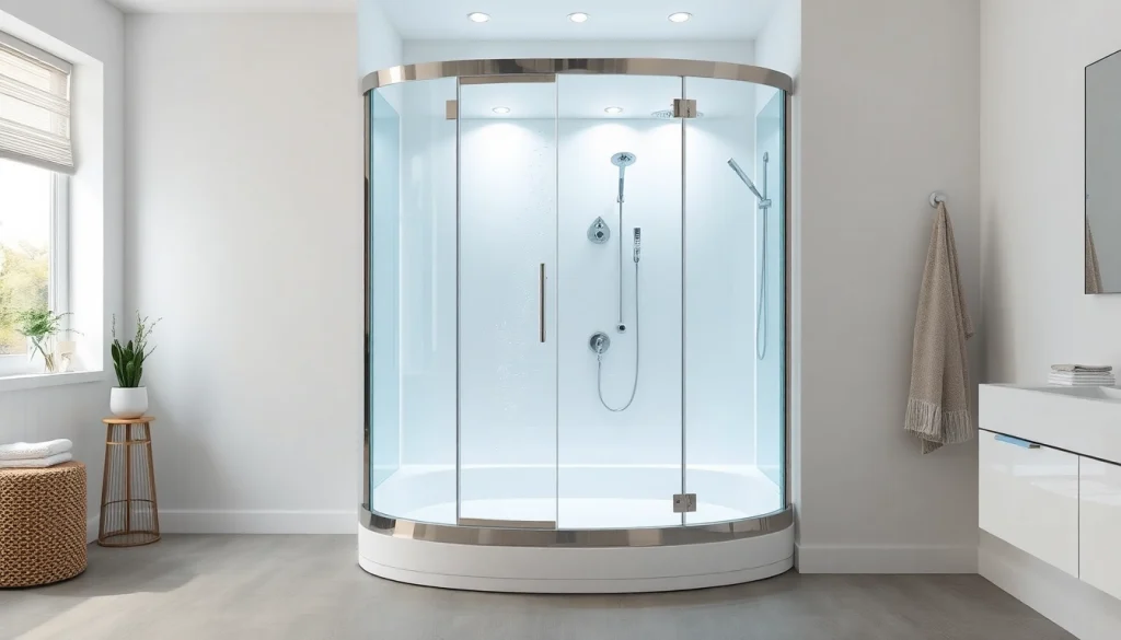 Erleben Sie die stilvolle sonni Duschkabine mit eleganter Glasabtrennung und modernem Design.