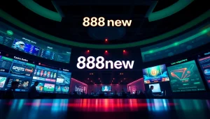 Engaging online betting scene featuring 888new with modern games and secure interfaces.