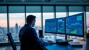 Email Security & Archiving solutions displayed on modern office equipment in a professional environment.