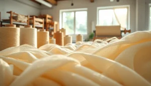 Koop ongebleekt katoen met een nadruk op textuur en natuurlijke look.