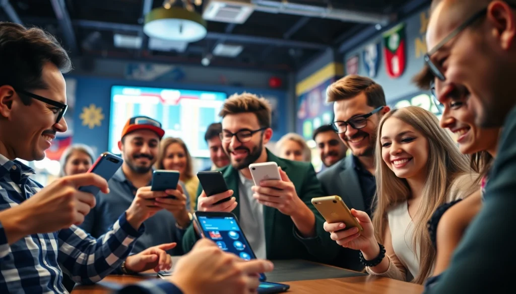 Engaging scene showcasing the best sports betting apps India in action with enthusiastic fans betting.