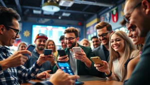 Engaging scene showcasing the best sports betting apps India in action with enthusiastic fans betting.