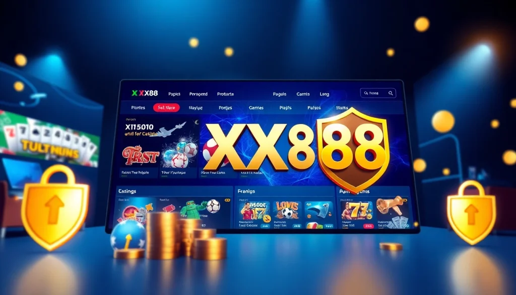 XX88 online betting platform featuring vibrant interface and secure gaming options.