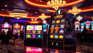 Permainan slot gacor hari ini dengan tampilan mesin slot yang cerah dan menarik perhatian.