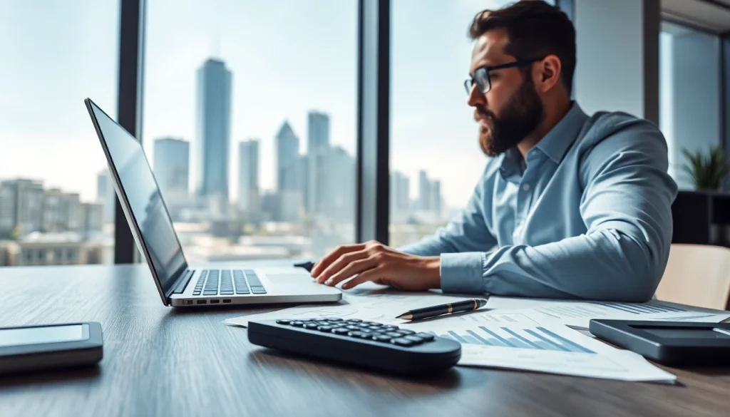 신용카드 현금화를 분석하는 전문가의 고급스러운 사진.